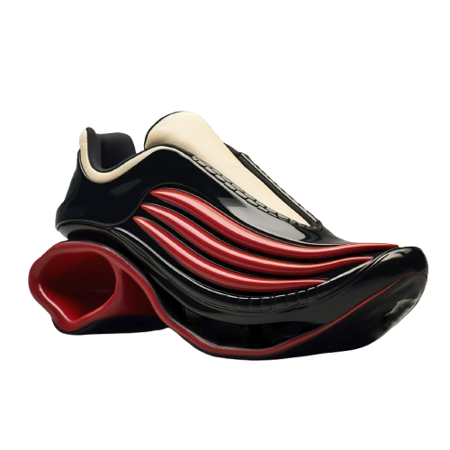 Velocity Apex: Onyx & Crimson Slip-On