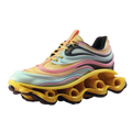 Futuristic Wave-Tech Sneakers